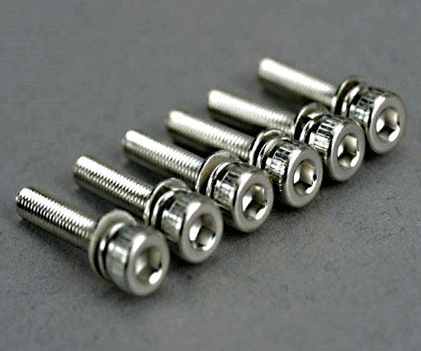Traxxas 5142 Caphead Machine Screws 3x15mm T-Maxx 2.5 (6) S-Maxx - PowerHobby