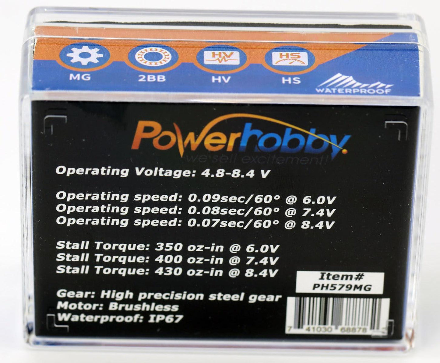 Powerhobby 579MG High Torque High Speed Digital Brushless Servo 0.07/430oz @ 8.4V - PowerHobby