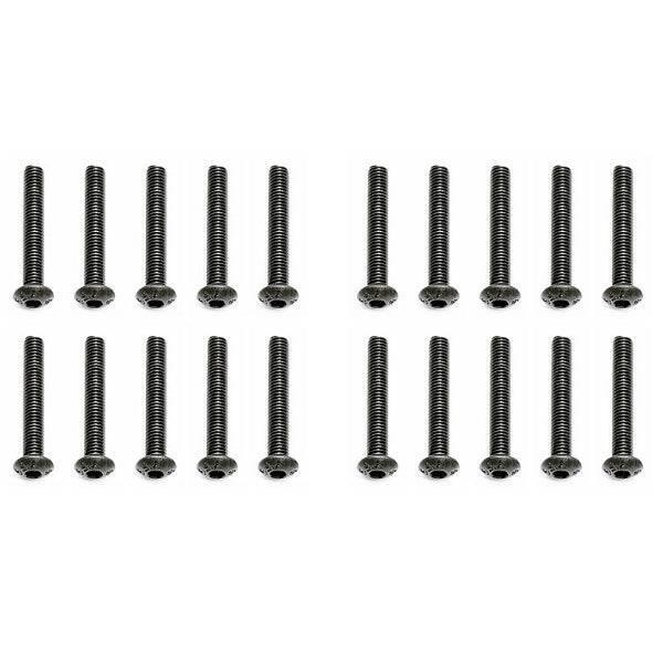 Associated 25188 M3 x 20mm Button Head Hex Screw (20) Rival MGT - PowerHobby