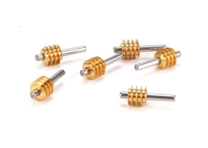 Athearn ATHG40063 HO Scale Brass Worm Gear w/ Shaft (6) - PowerHobby