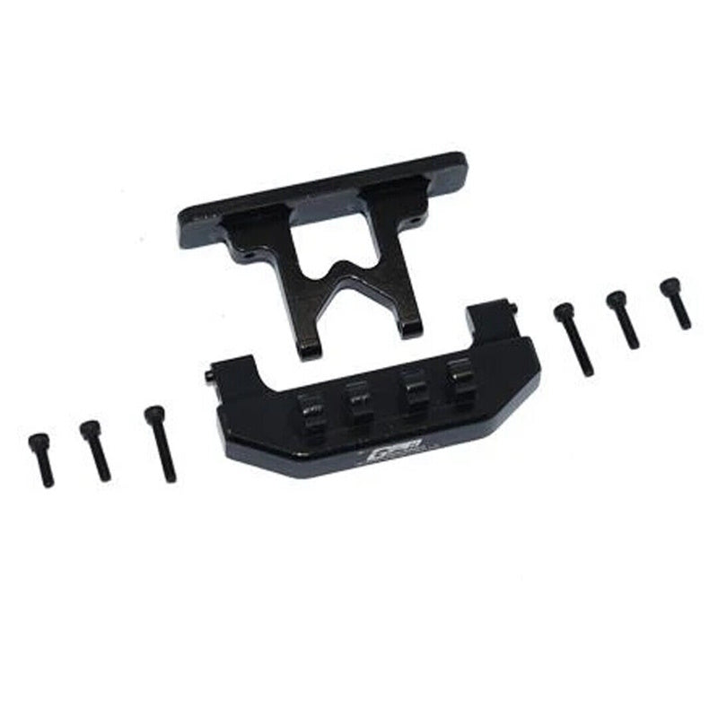 GPM Racing SCX24330R-BK Rear Bumper+Rear Bodyshell Mount Black : SCX24 Deadbolt - PowerHobby