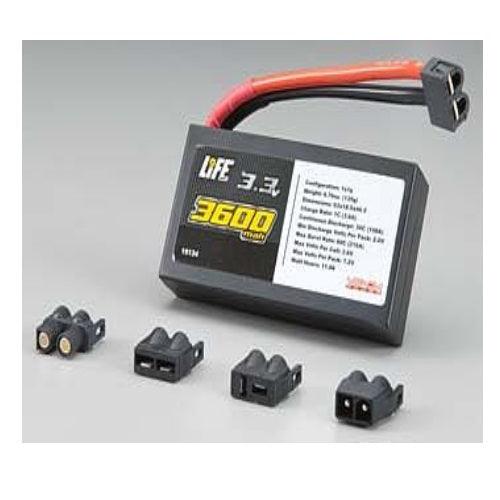 Venom 15134 LiFe 1S 3.3V 3600mah 30C Hardcase Battery w/Universal Plug System - PowerHobby