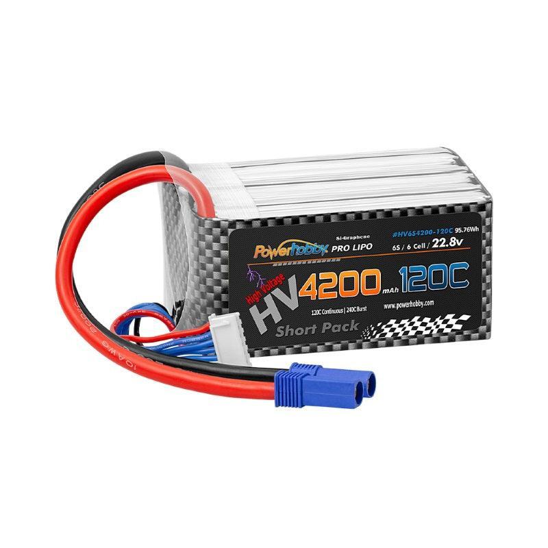 Powerhobby 6S 22.8V 4200mah 120C GRAPHENE + HV Lipo Battery w EC5 Plug - PowerHobby