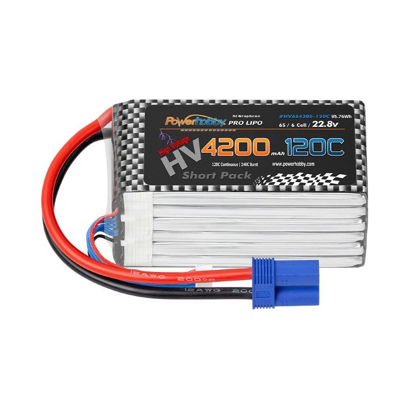Powerhobby 6S 22.8V 4200mah 120C GRAPHENE + HV Lipo Battery w EC5 Plug - PowerHobby