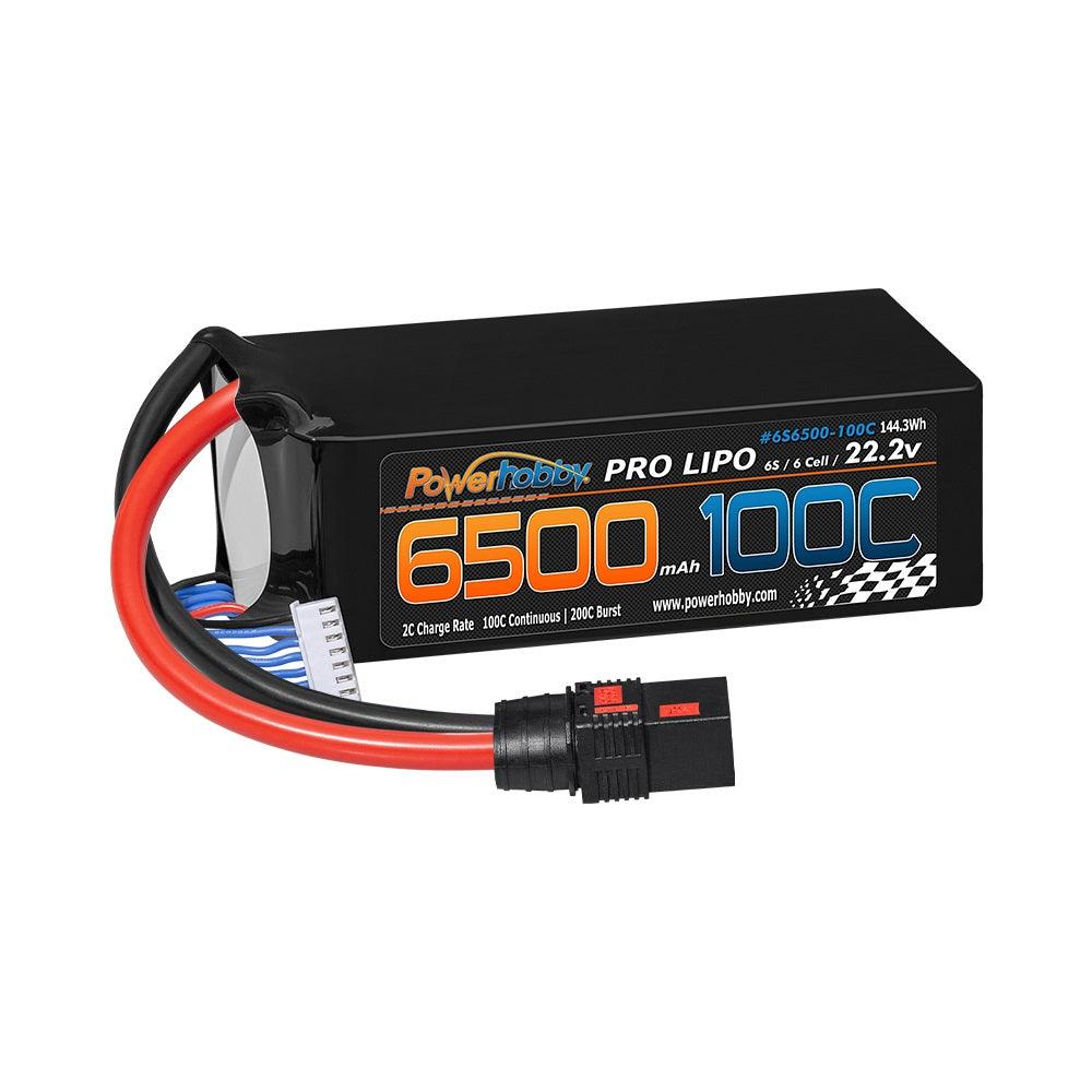 Powerhobby 6S 22.2V 6500mah 100c Lipo Battery w QS8 Plug 8AWG Wire - PowerHobby