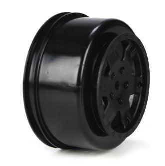 Team Losi TLR7011 Racing Wheel, Black (2): 22SCT - PowerHobby