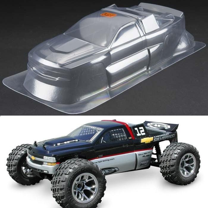 HPI Racing 7172 Chevy Silverado Clear Body Nitro E-Firestorm / MT2 / 10T Flux - PowerHobby