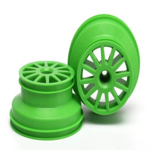 Traxxas 7472X Wheels (Green) (2) Rally - PowerHobby