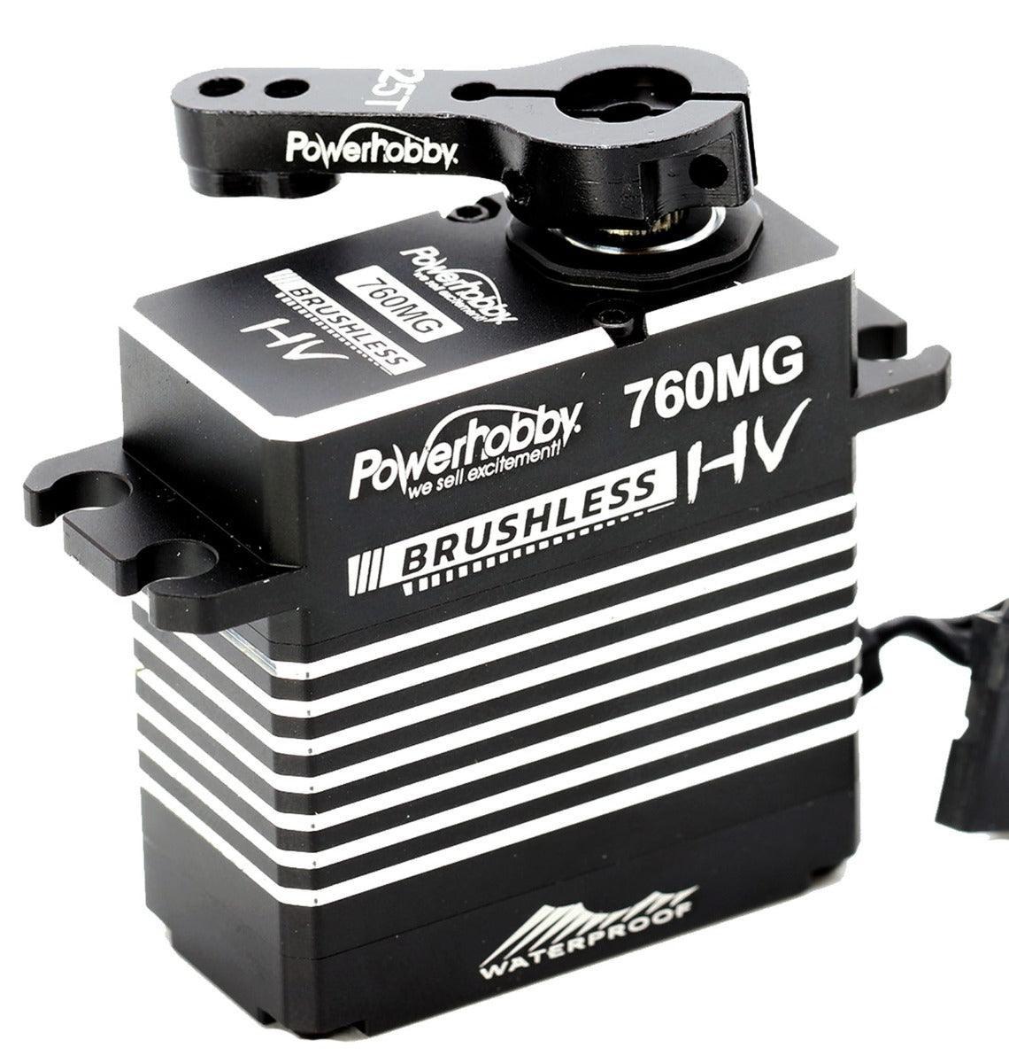Powerhobby 760MG Monster Troque Waterproof Steel Gear Brushless Servo - PowerHobby