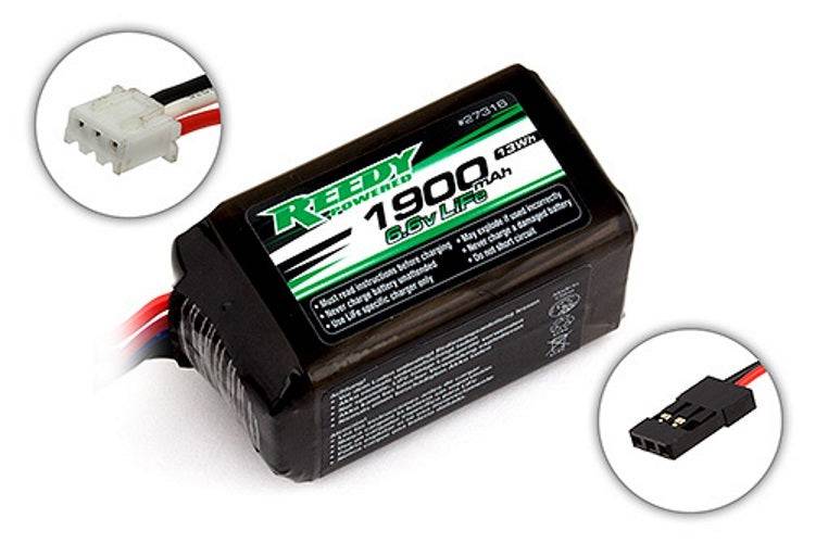 Associated 27316 Reedy LiFe Pro RX 1900mAh 6.6V Flat Receiver Battery Pack - PowerHobby