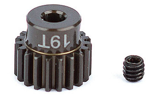 Associated 1337 Aluminum Pinion Gear 19T 48P 1/8 shaft SC10 B44 RC10 / T RC12L3 - PowerHobby