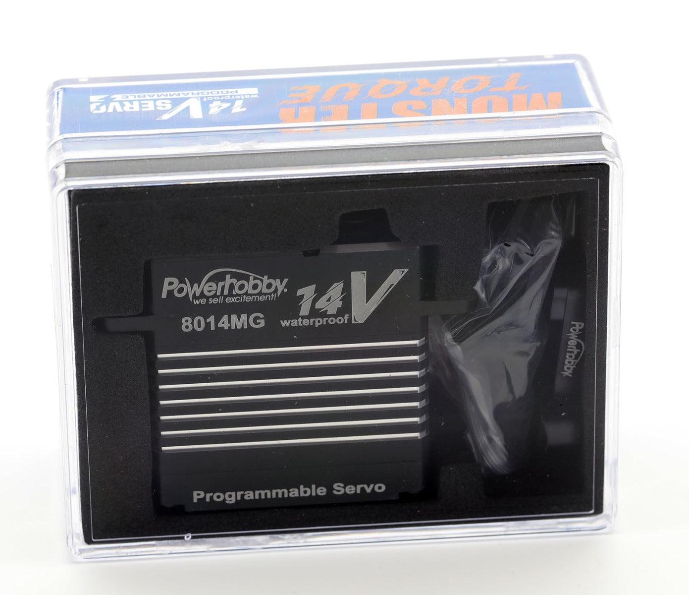 Powerhobby 8014MG 14v Programmable Waterproof HV Brushless 3s Lipo Servo - PowerHobby