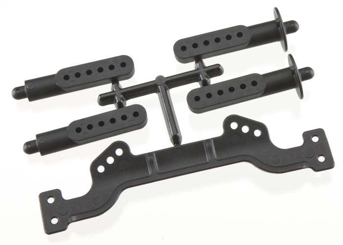 RPM 81122 Adjustable Front Body Mount & Post Set Nitro Slash /Stampede/Slash - PowerHobby