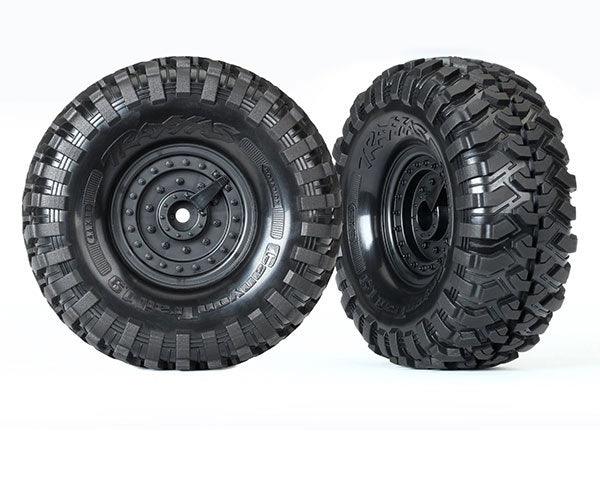Traxxas 8273 Canyon Trail 1.9 Tires & wheels Mounted (2) TRX-4 Tactical - PowerHobby