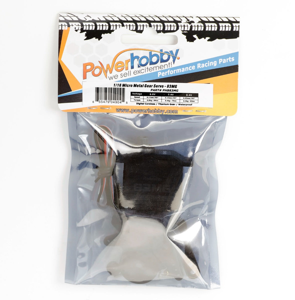 Powerhobby 83MG Waterproof Mini Servo FOR Traxxas 1/16 E-Revo Slash - PowerHobby