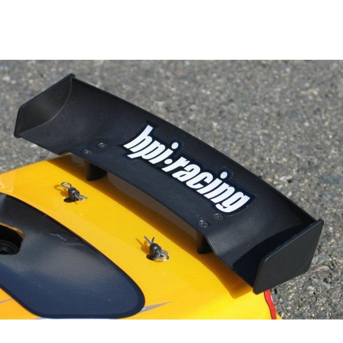 HPI Racing 85197 1/10 Molded Wing Set Black (2) Discount Tire / E10 Ford Mustang - PowerHobby