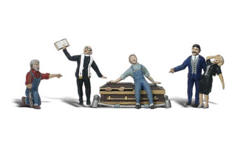 Woodland A1868 HO Scale Graveside Service - PowerHobby