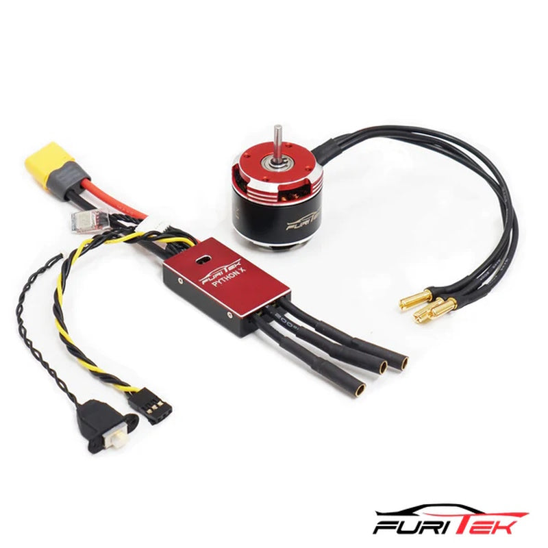 FURITEK FUR-2351 PYTHON X BRUSHED/BRUSHLESS ESC+KOMODO TEN FOR 1/10 RC CRAWLERS - PowerHobby