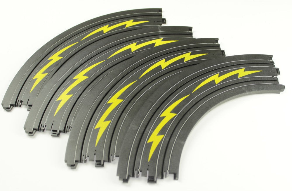 AFX Lightning 9" Radius Curve HO Scale Track 4pcs #8623 - PowerHobby