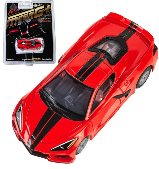 AFX 22011 Corvette C8 Torch Red Mega G+ HO Slot Car AFX22011 MegaG Plus - PowerHobby