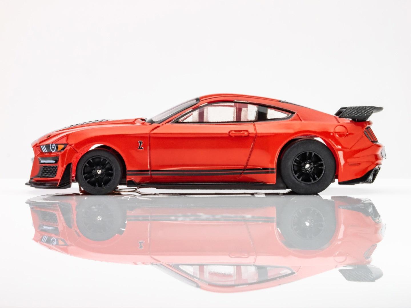 AFX Ford Mustang GT500 Red Chevy Camaro ZL1 Yellow HO Slot Car 22077 22075 - PowerHobby