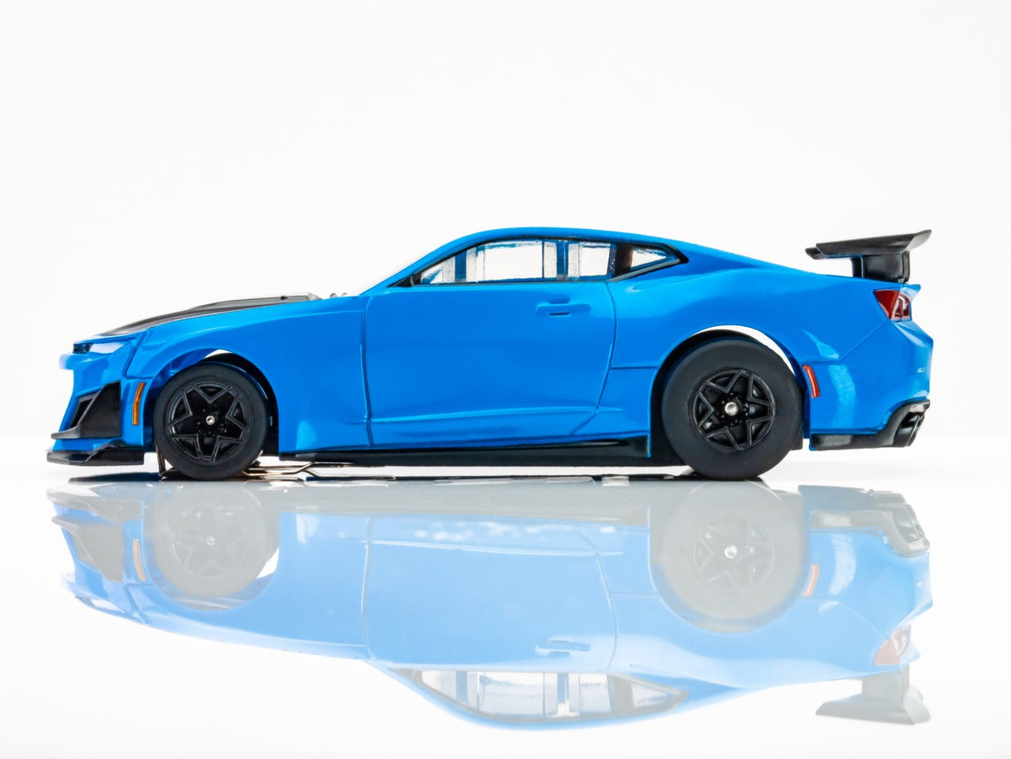 AFX 22079 2021 Chevy Camaro ZL1 Rapid Blue HO Scale Slot Car MegaG Plus - PowerHobby