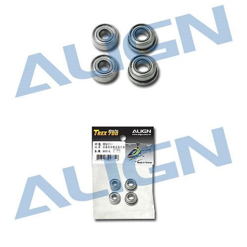 Align HN7067 T-Rex 700 Metal Flybar Seesaw Holder Bearing Set (4) - PowerHobby