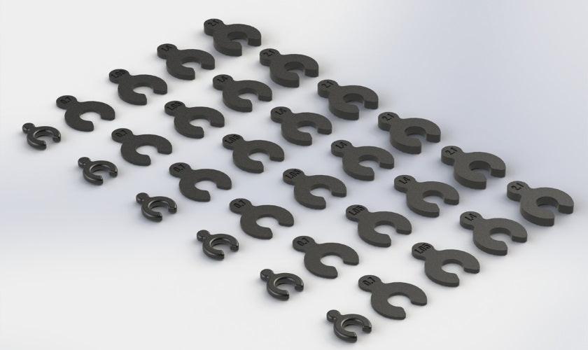Arrma AR330366 Composite Spacer Set Nero 6S Nero Fazon Nero Big Rock - PowerHobby