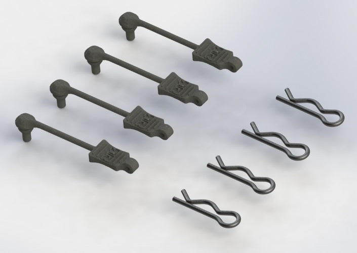 ARRMA Body Clip Retainer 1/8 Nero 6S / Big Rock Nero Fazon Outcast 6S Felony 6S - PowerHobby