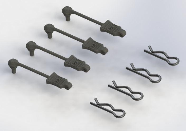 ARRMA Body Clip Retainer 1/8 Nero 6S / Big Rock Nero Fazon Outcast 6S Felony 6S - PowerHobby
