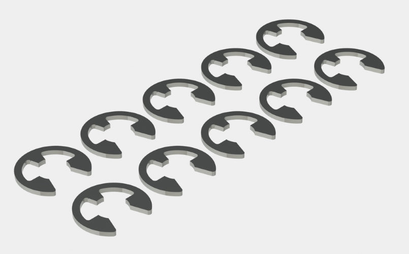 Arrma AR710002 E-Clip E-4 (10pcs) Fury Granite Raider Vorteks ADX-10 Mojave - PowerHobby