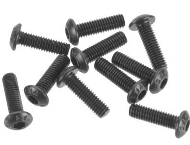 Arrma AR721310 Button Head Screw 3x10mm Raider Vorteks Granite Fury Outcast Nero - PowerHobby