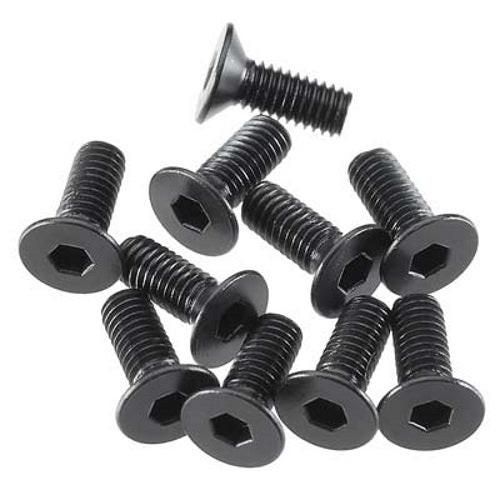 Arrma Flat Head Screw 3x8mm Nero Raider Vortek Granite Outcast Mojave Felony 6S - PowerHobby