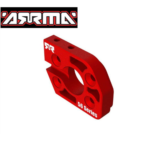Arrma  ARA320591 Aluminum Motor Plate 56 Series Red - PowerHobby