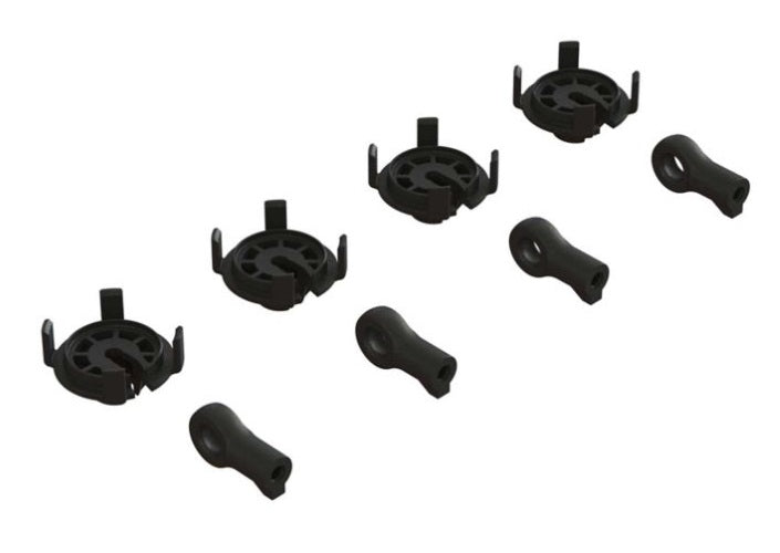 Arrma ARA330569 Shock Rod End & Spring Perch Set (4 Shocks) Kraton 4X4 8S - PowerHobby