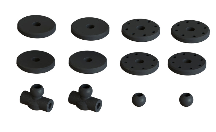 Arrma Shock Set Bore 16mm Length 134mm Piston 8x1.4mm OIL 1000cst Kraton - PowerHobby