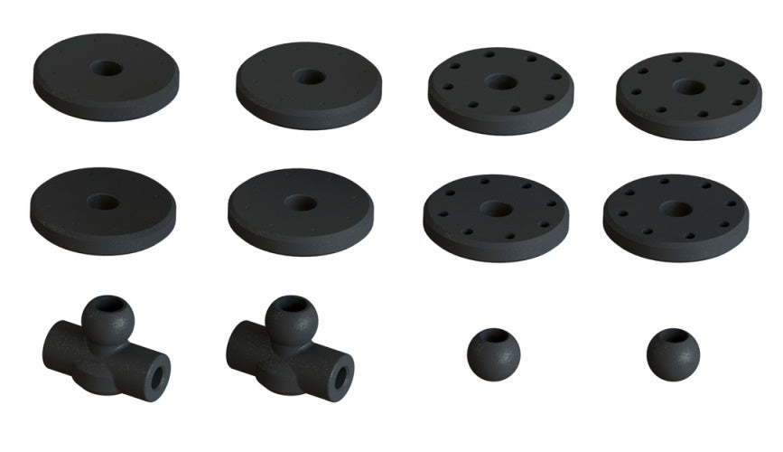 Arrma Shock Set Bore 16mm Length 87mm Piston 8X1.2MM Oil 2000CST 1/7 Felony 6S - PowerHobby