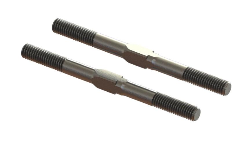 Arrma ARA330664 Steel Turnbuckle M5x65mm Silver (2Pieces) Mojave - PowerHobby