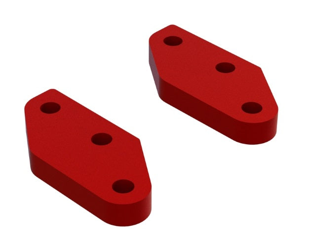 Arrma ARA340158 Aluminum Steering Plate A (Red) (2) Kraton 4X4 8S Outcast 8S - PowerHobby