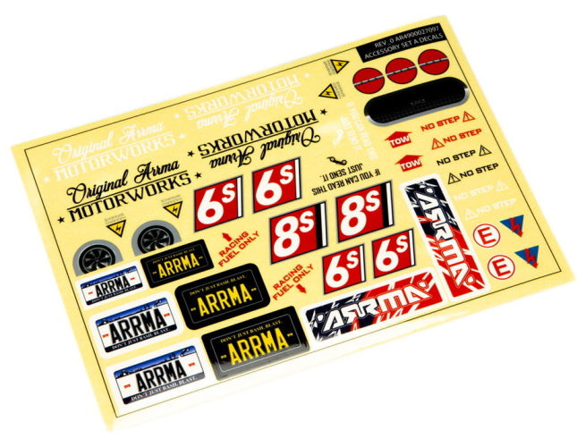 Arrma 1/7th Body Accessories Set A Felony 6S 1/7 Limitless 1/7 Infraction - PowerHobby