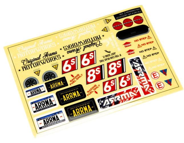 Arrma 1/7th Body Accessories Set A Felony 6S 1/7 Limitless 1/7 Infraction - PowerHobby