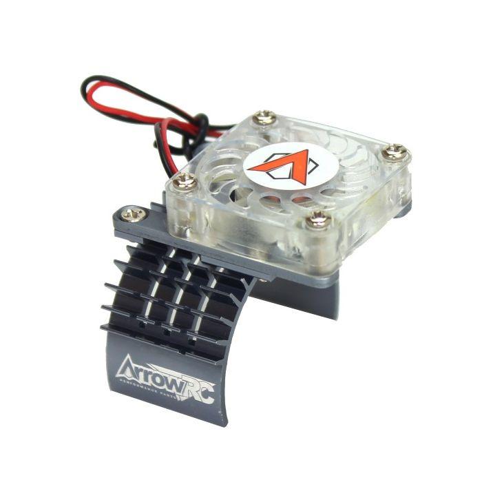 Ventola Motore In Alluminio Blu Powerhobby 1/10 Per Traxxas Slash 2WD - Foto 2