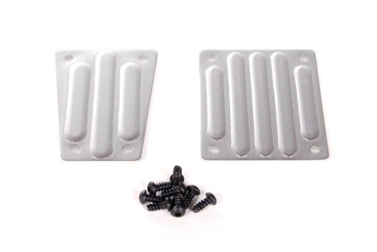 Axial AX30799 EXO Bumper Skid Plates Aluminum (Front and Rear) - PowerHobby