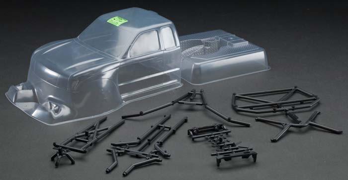 Axial AX4025 Trail Honcho Clear Body w/Rear Cage AX10 SCX10 SCX10 II - PowerHobby