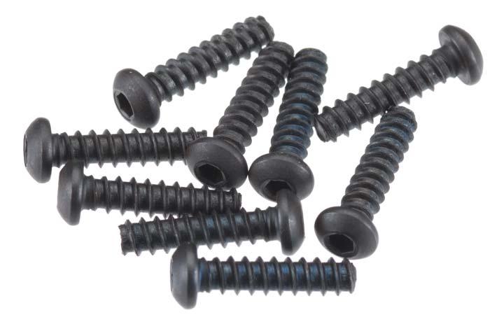 Axial AX0424 EXO SCX10 Hex Socket 2.6x10mm Self Tapping Button Head Screw (10) - PowerHobby
