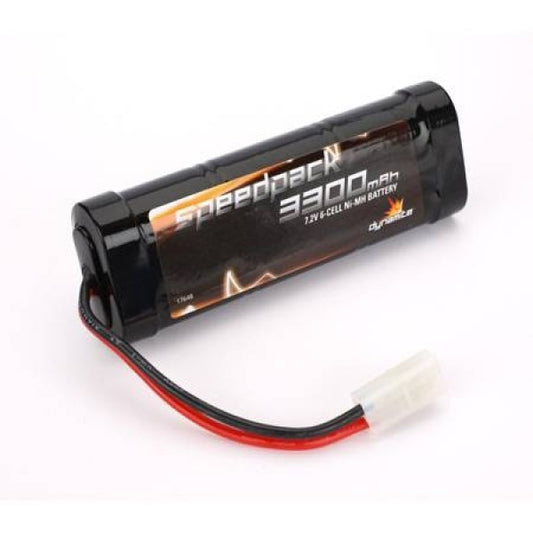 Dynamite DYN1070 6 Cell 7.2V NiMH "Speed Pack" Flat Battery Pack (3300mAh) - PowerHobby