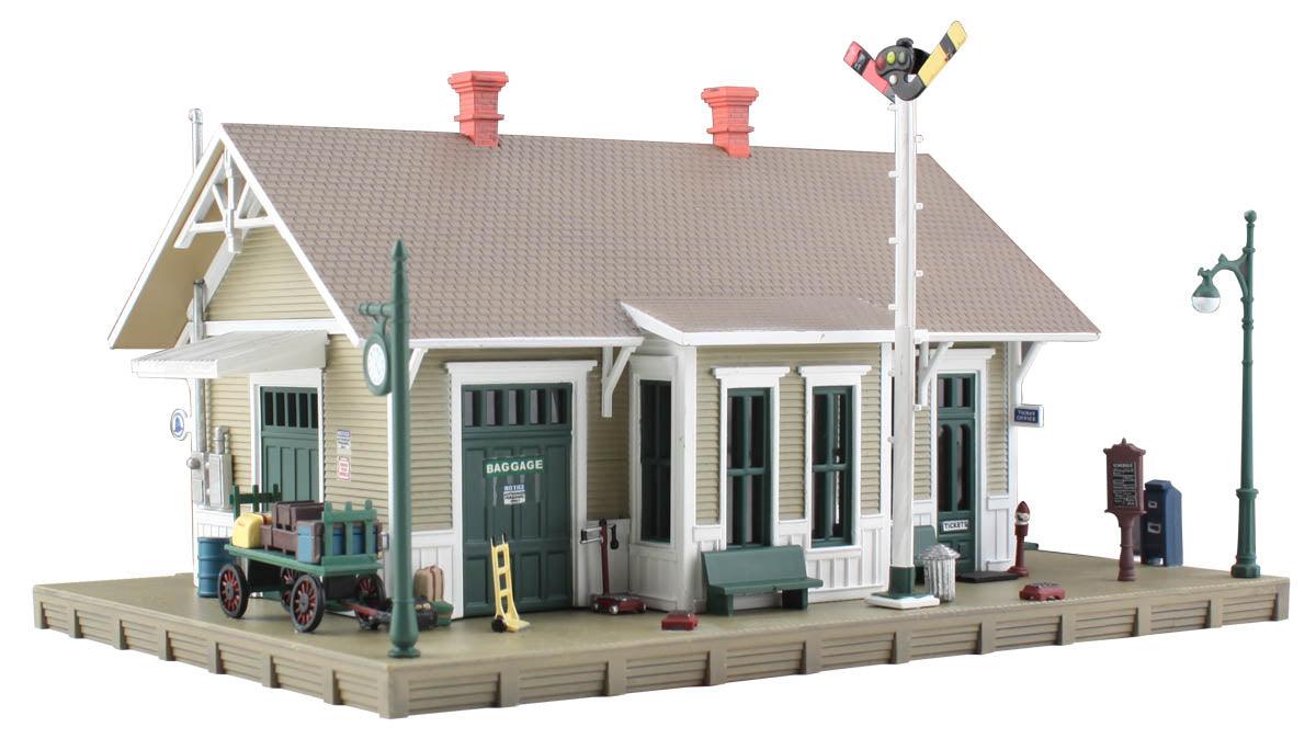 Woodland Scenics BR4928 N Dansbury Depot Structure Built-&-Ready - PowerHobby