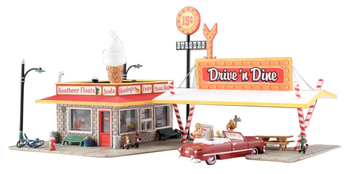 Woodland Scenics BR4929 N Drive 'n Dine Structure Built-&-Ready - PowerHobby