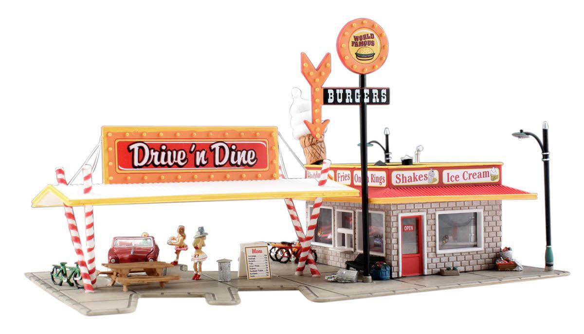 Woodland Scenics BR5029 HO Drive 'N Dine Structure Built-&-Ready - PowerHobby