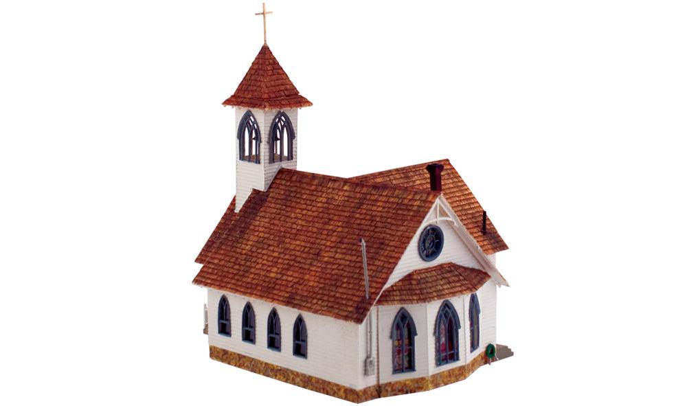 Woodland Scenics BR5041 HO Community Church Structure Built-&-Ready - PowerHobby